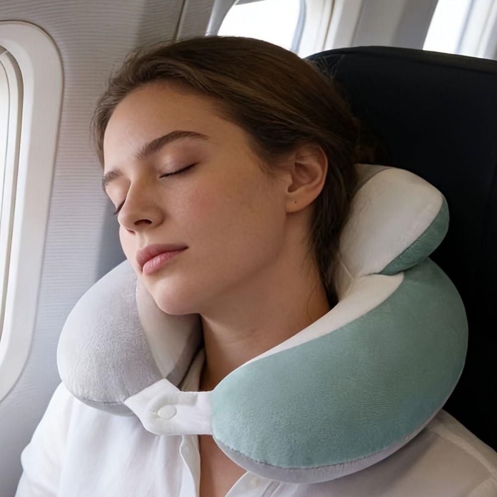 Adjustable Neck Support Pillow U Shaped Office Nap Pillow Travel Neck Pillow Airplane Travel