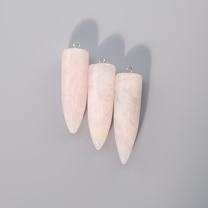 Crystal Agate Bullet Necklace Pendant & Keychain Accessory