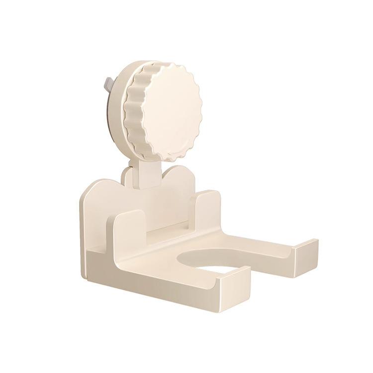 No-Punch Wall Mounted Powerful Suction Cup Hair Dryer Shelf