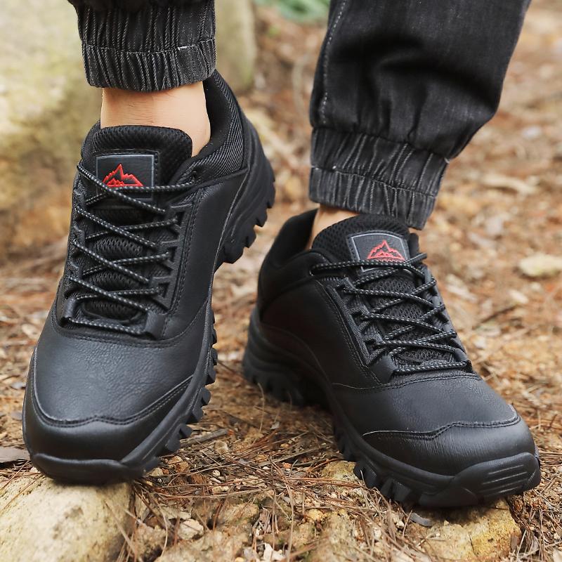 New Outdoor Lover Trekking Shoes Men Waterproof Hiking Shoes Walking Shoe Mountain Boots Leather Woodland Hunting Tactical Shoes