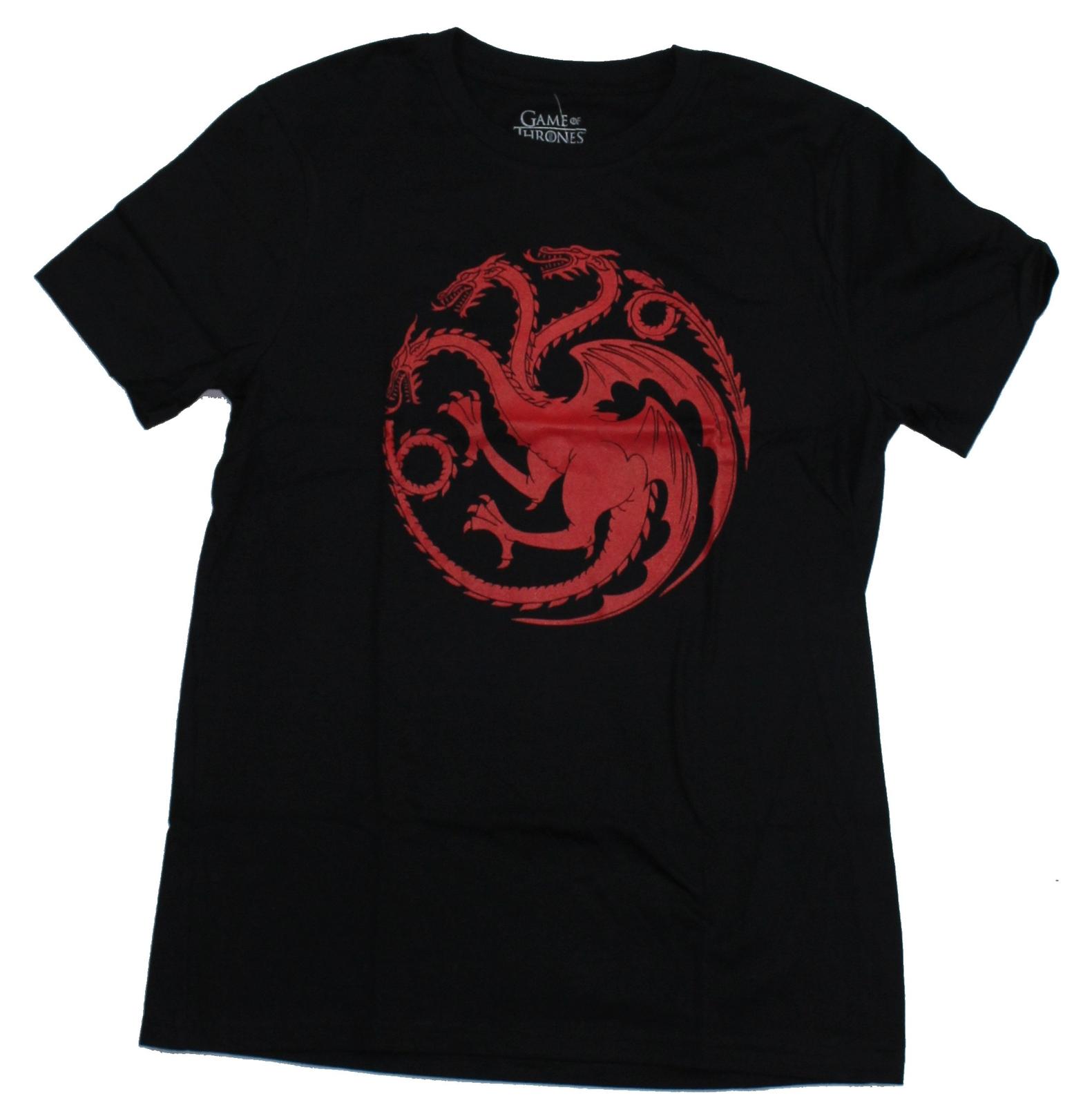 Game of Thrones Adult New T-Shirt - Blood Red Targaryen Symbol S