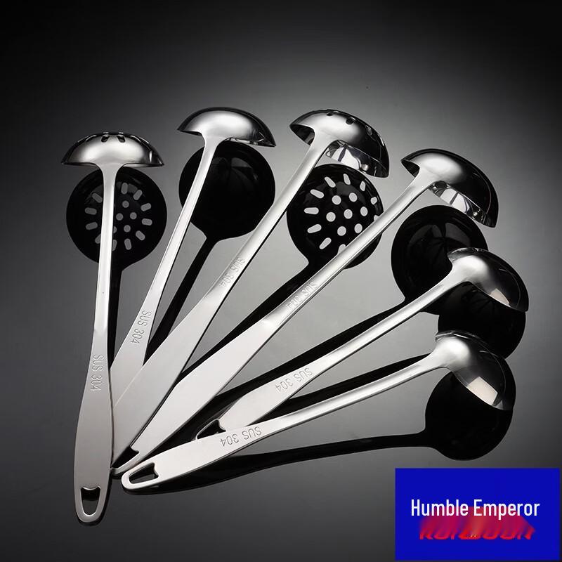 Qianxing 304 Stainless Steel Long Handle Soup Ladle Set