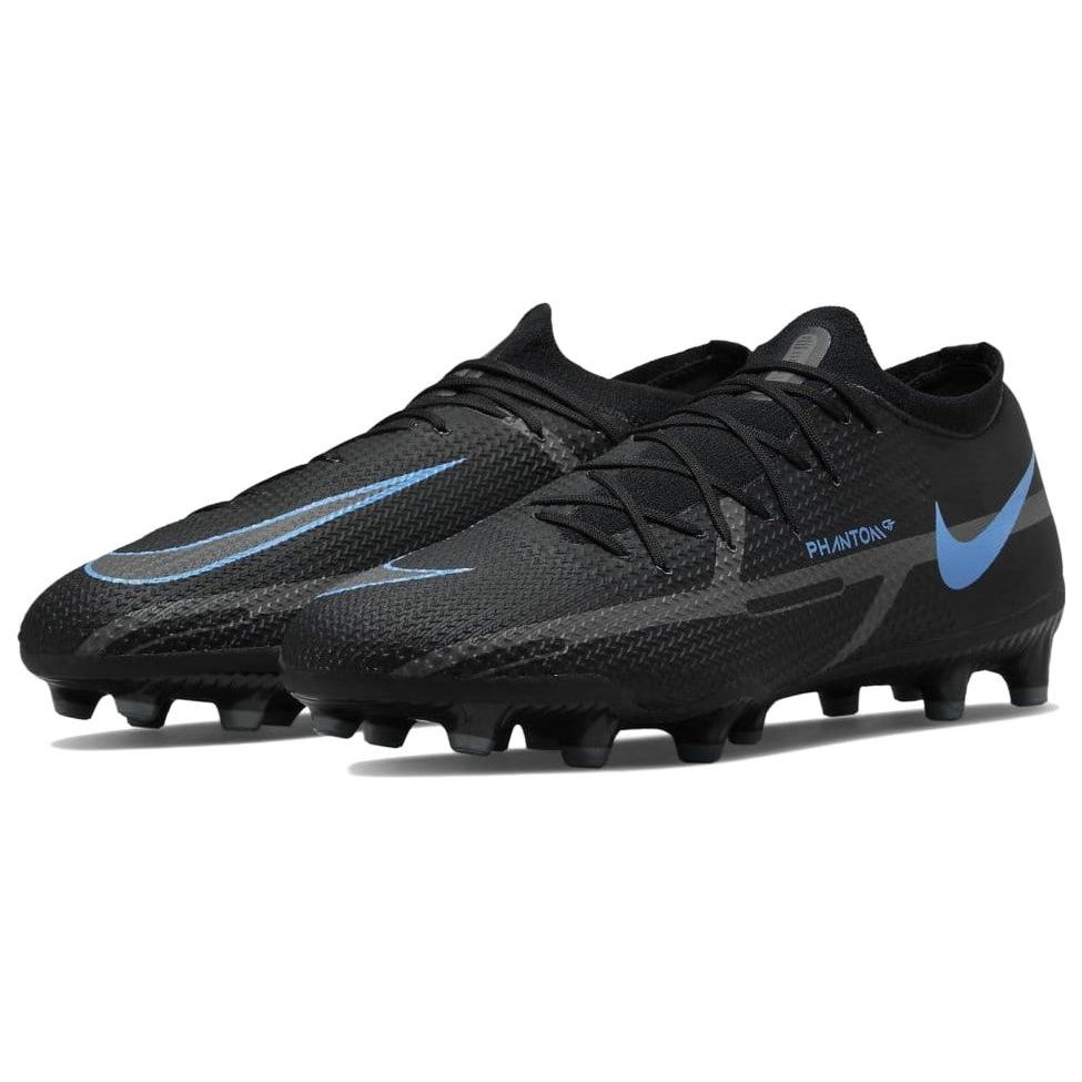 Nike Zapatos de Fútbol Phantom GT 2 AG Pro Low Césped Artificial Hombre Zapatos de Fútbol Negro Azul DC0760-004
