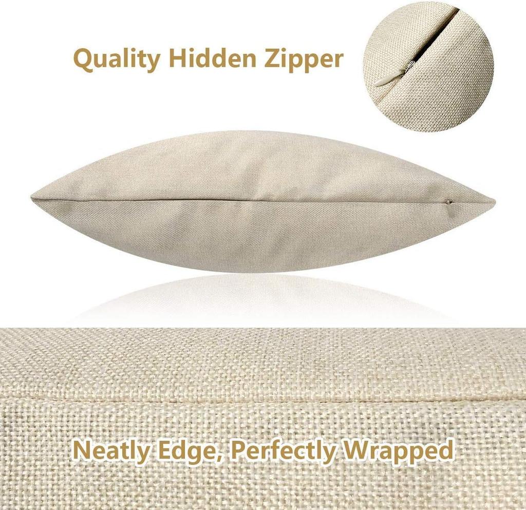 Pillow Cover Gray Modern Retro Snowflake Christmas Tree Square Linen Home Decoration Cushion Cover Outdoor40X40 45X45Cm
