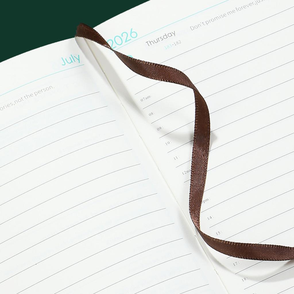 2026 A5 Schedule Notebook Thick Paper No Ink Bleeding Daily Planner for Time Management Self-Discipline Planning