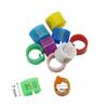 100 Bucăți Inel pentru Picior Porumbel Diametru Interior 6mm Inel Marcă Porumbel de Curse Inel cu Clești pentru Papagal Accesorii Antrenament Păsări Nr.001~100
