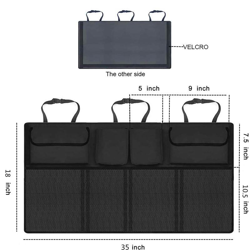 Auto Storage Organizer Car Trunk Bag Universal Large Capacity Backseat Storage Bag Trunk Cargo Mesh Holder