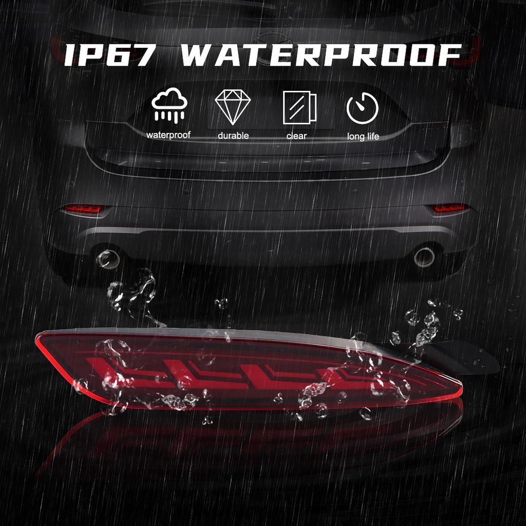 For Mazda CX5 CX-5 2025 2025 LED Rear Bumper Reflector Lights Auto Brake Warning Dynamic Turn Signal Lamps Car Accessories 12V