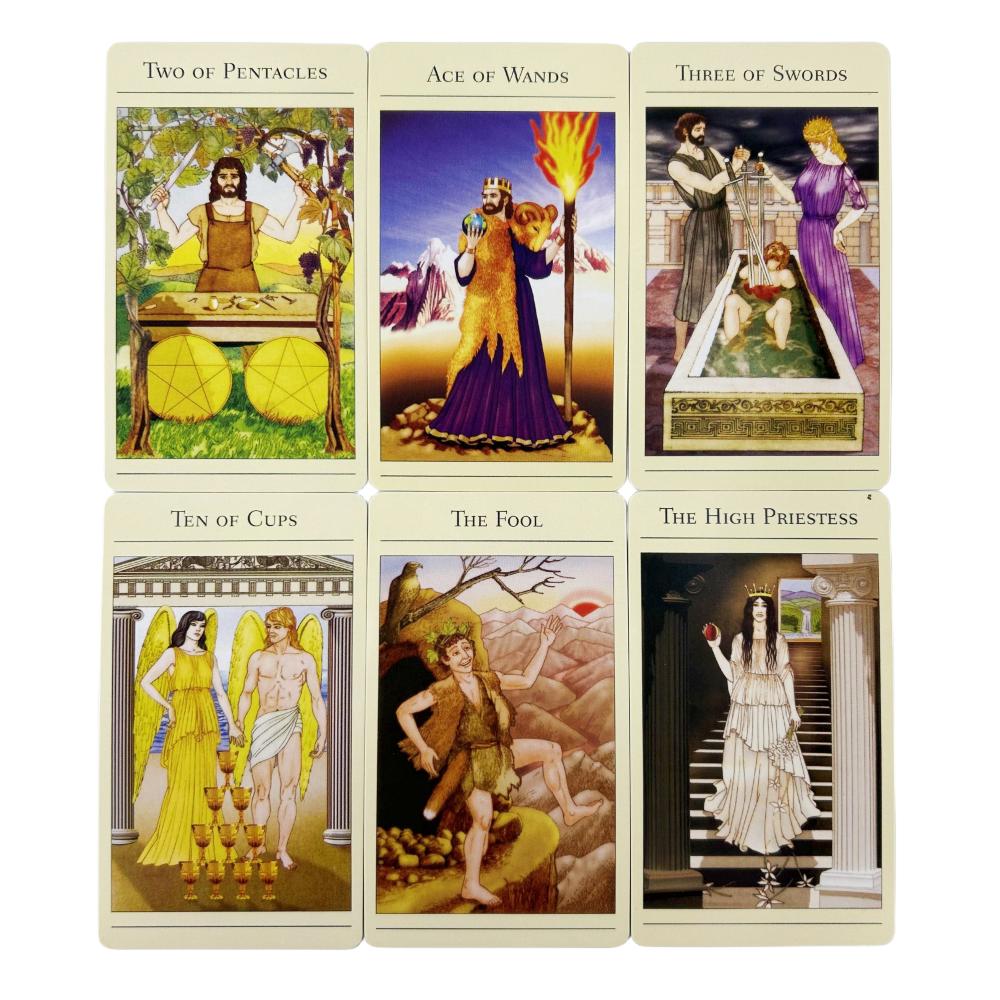 Cărți de Tarot Mitic Joc de Masă Pachet Divinație Carte Oracol Engleză Viziune Noroc Familie Joc de Petrecere