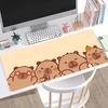 SÜßes Capybara Mauspads Tastaturmatte Tischmatte Schüler Schrank Gamer Schreibtisch-Mauspad Tassenuntersetzer Knitterfrei Rutschfest Schreibtischunterlage