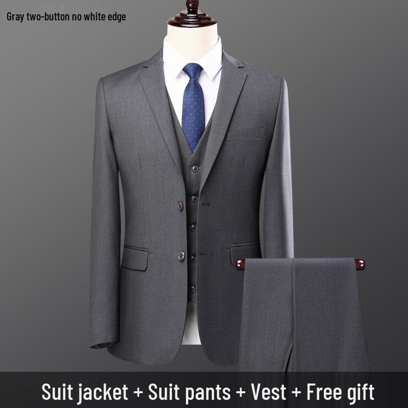 Men's Slim Fit Casual Suit Set: Wedding, Engagement, Ceremony & Business Formal Wear
