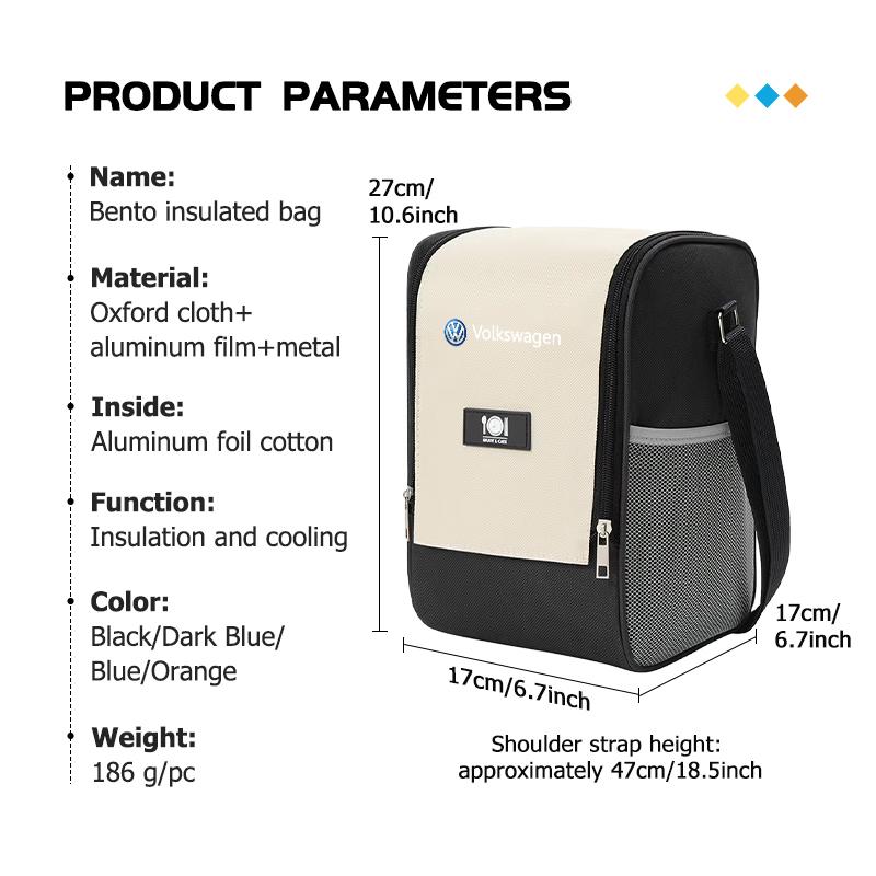 WET1 Outdoor Picnic Storage Bag Camping Food Drink BBQ Lunch Box For Volkswagen VW Scirocco Passat Polo B5 B6 B7 CC Tiguan Sharan