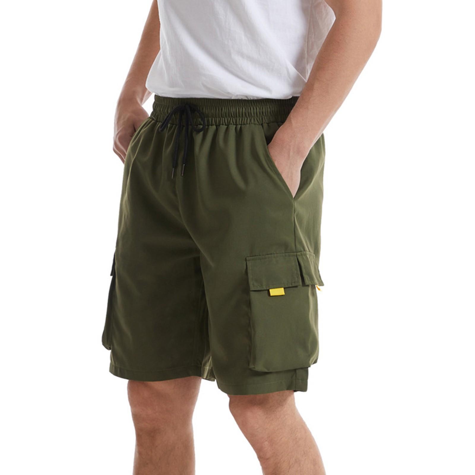 

Мужские летние большие повседневные свободные спортивные брюки повседневные шорты XL армия зеленый