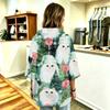 Damen Christmas Print Pullover mit Kapuze und Dreiviertelärm