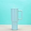 40 oz Becher mit Griff und Strohhalm, Thermos-Wasserflasche aus Edelstahl mit freundlicher Reise-Kaffeetasse für heißes/kaltes Wasser