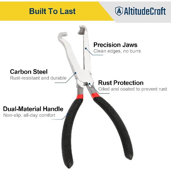 Electrical Disconnect Pliers 2-Piece Set, Includes Straight and 60° Angled Electric Disconnect Pliers for Automotive Connectors