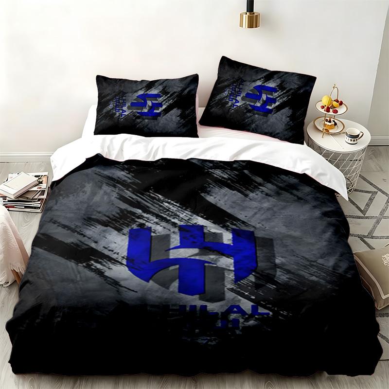 Al Hilal Riyadh 3pc set Perfect for bedroom use Comfortable bedding set includes a duvet cover and two pillowcases Ideal birthday or Christmas gift
