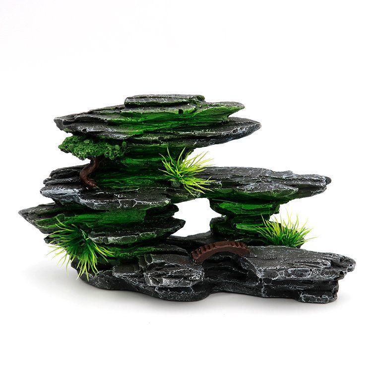 Aquarium Landscape Rockery Stone Decoration for Medium and Small Tanks