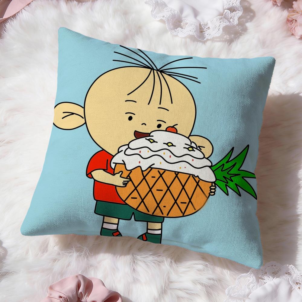 Cartoon B-Big Ear Tutu Cushion Cover Premium Comfort Reversible Pillow Cove -Two in One Design for Any Room & Car Interior
