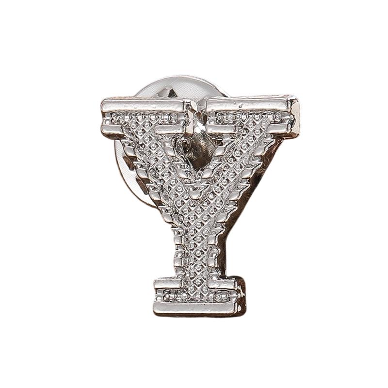 A-Z Letter Initial Lapel Pin Brooches Vintage Coat Suit Shirt Badge Party Office Brooch Pins Gifts For Men And Women Accessories