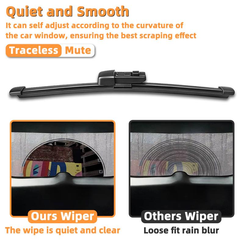 Yitong Fit For Volkswagen VW ID.3 -2026 Rear Wiper Blade Natural Rubber Strip Quiet All-Season Rear Window Wiper Replacement