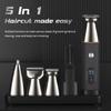 Hair Clippers for Men 5 in 1 Grooming Kit Beard Trimmer for Rechargeable Electric Shaver Body Eyebrow Nose Ear Waterproof