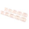 10Pcs Business Card Holder Mini Cute Metal Desktop Message Display Stand for Table Number Photo