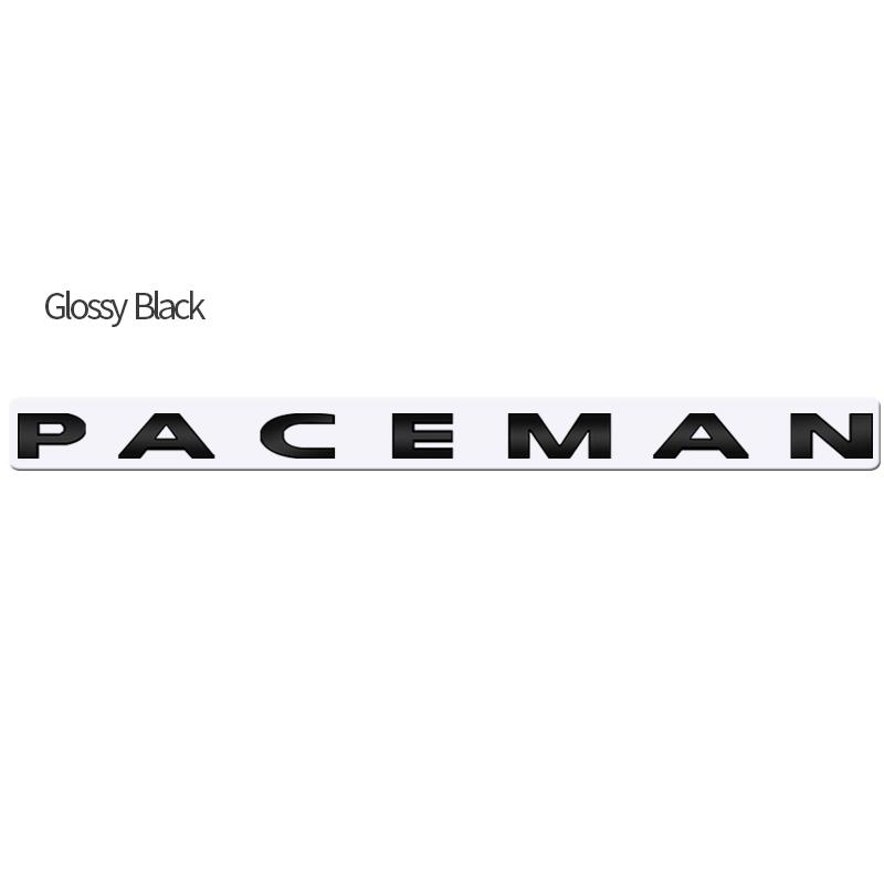 

Metal For MINI Cooper Paceman Rear Badge Emblem Chrome Letter Logo Glossy Black Accessories Sticker
