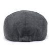 Beret Men's Solid Color Cap Forward Hat Men's Casual Hat Elderly Hat