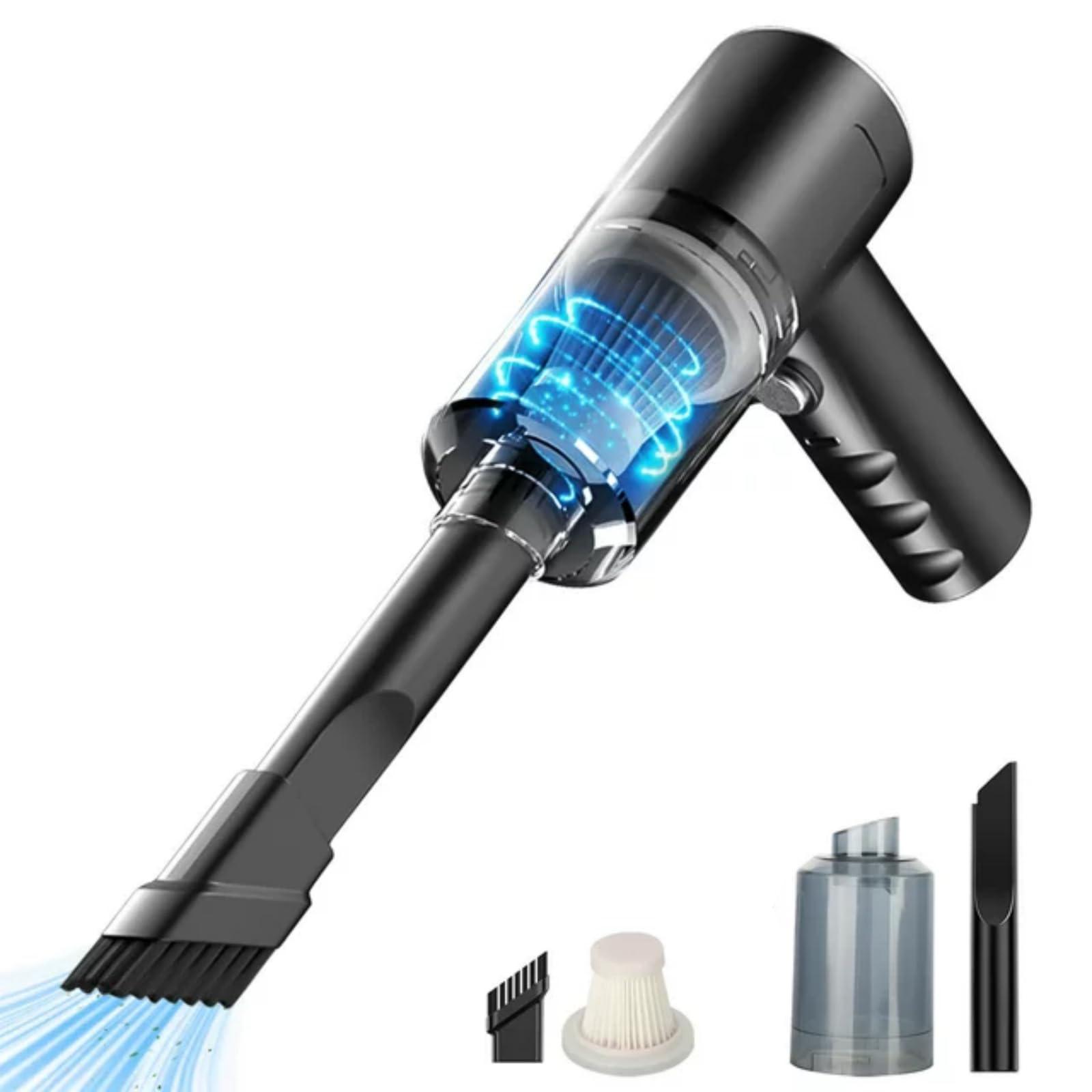 

Пылесос для компьютеров и клавиатур Ручной пылесос Беспроводной пылесос Мощный Высокомощный Зарядка Для домашнего ПК Использование в помещении чёрный