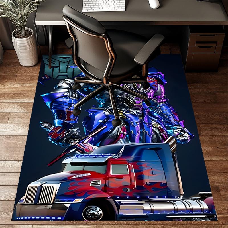 Transformers Polyester Carpet, Soft Indoor Mat for Office Chair, Living Room, Computer Desk - Decorative Home Office Rug Design