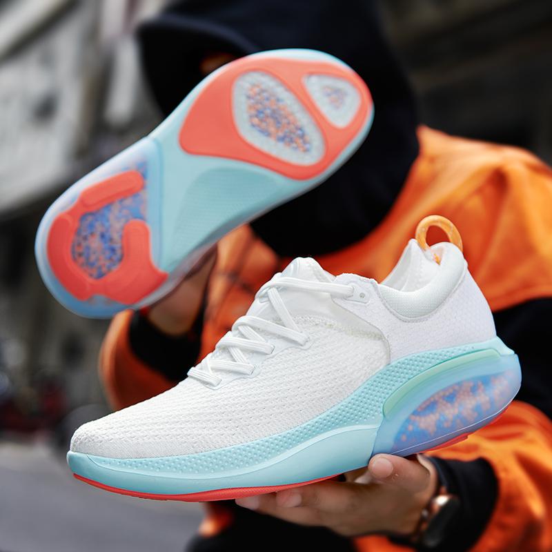 2024 New Men Sports Running Shoes Lace Up Light Women Comfort Sports Anti Slip Particle Filling Shock Damping Marathon Sneakers