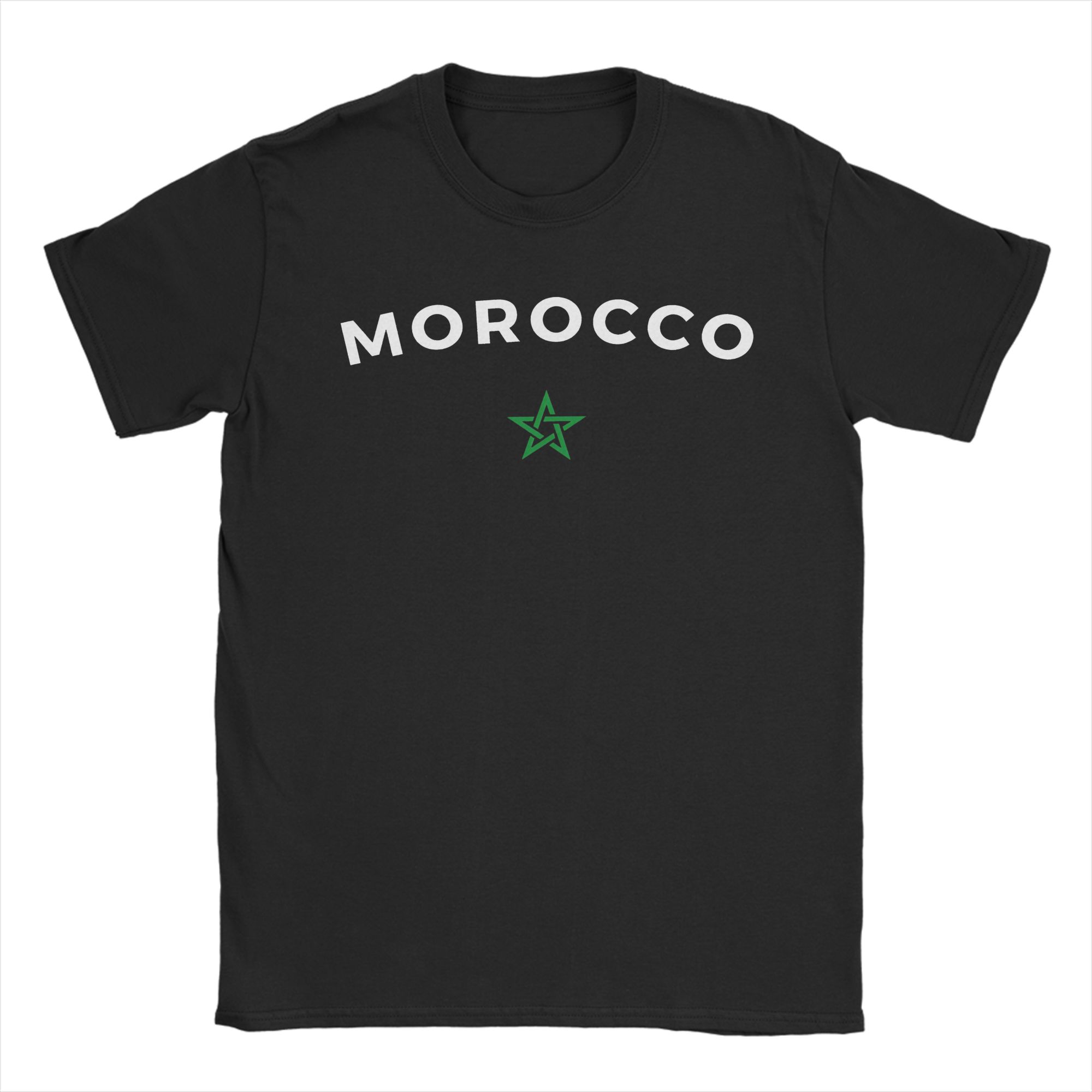 Morocco Cotton T Shirt For Male Summer Vintage T Shirts Harajuku Tees Plus Size Printed Tops S разноцветный