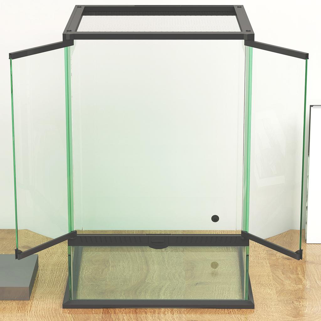40L Vivarium for Lizards, Frogs, Snakes, Turtles, Tortoises w/ Anti-Escape Design, Ventilation