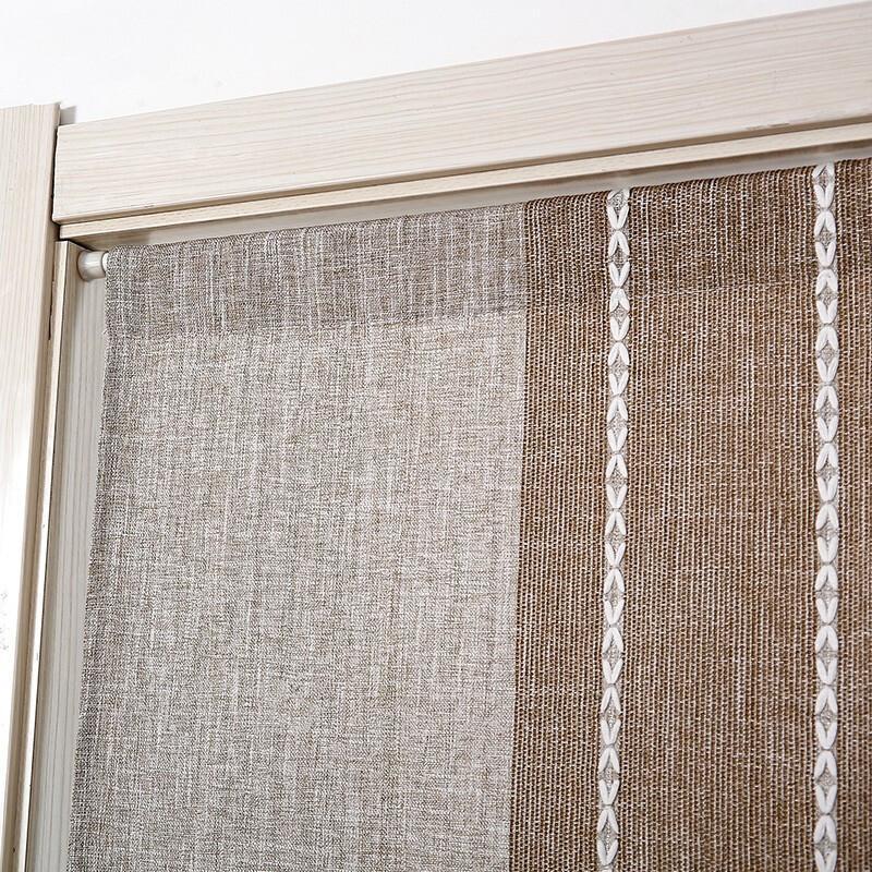 Japanese-Style Thickened Kitchen Cotton And Linen Door Curtain Fitting Room Blocking Curtain Japanese-Style Half Curtain Small Curtain