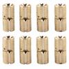 8PCS 8mm Cabinet Hinge Brass 180 Degree Opening Angle Barrel Hinge With Screws Invisible Furniture Hinge Cabinet Installation