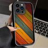 Rainbow Wooden Colorful Printed Fashion Case Flexible Soft Silicone TPU Shell Full Back Cover for iPhone Samsung