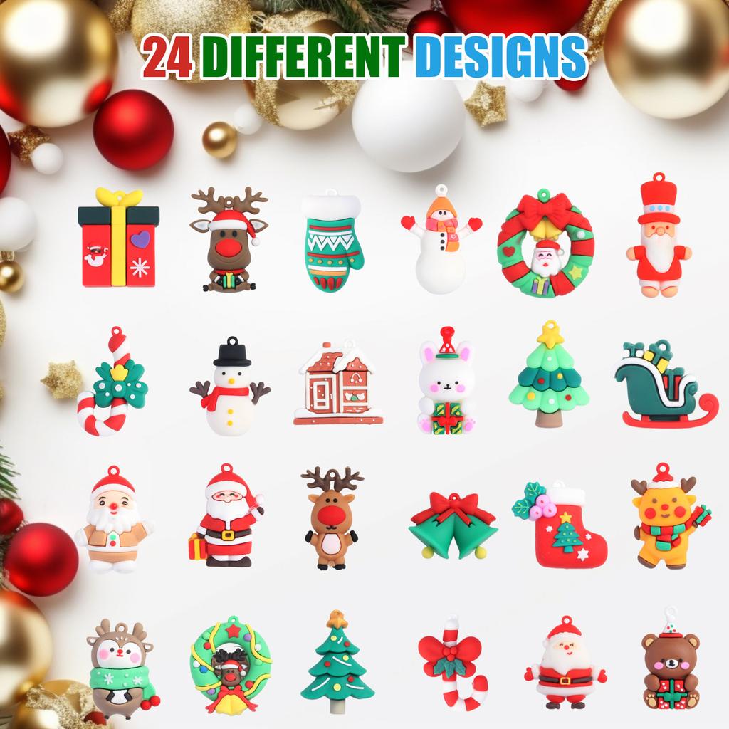 3D Stereo Christmas Collectible Doll Figures Advent Calendar Classic Doll Countdown Calendar for Boys Girls Xmas Party Favor