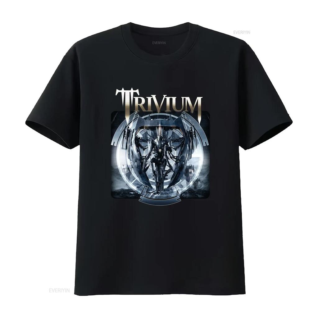 Trivium rock band tee long or short sleeves vintage Washed streetwear Casual Soft Stretched For
