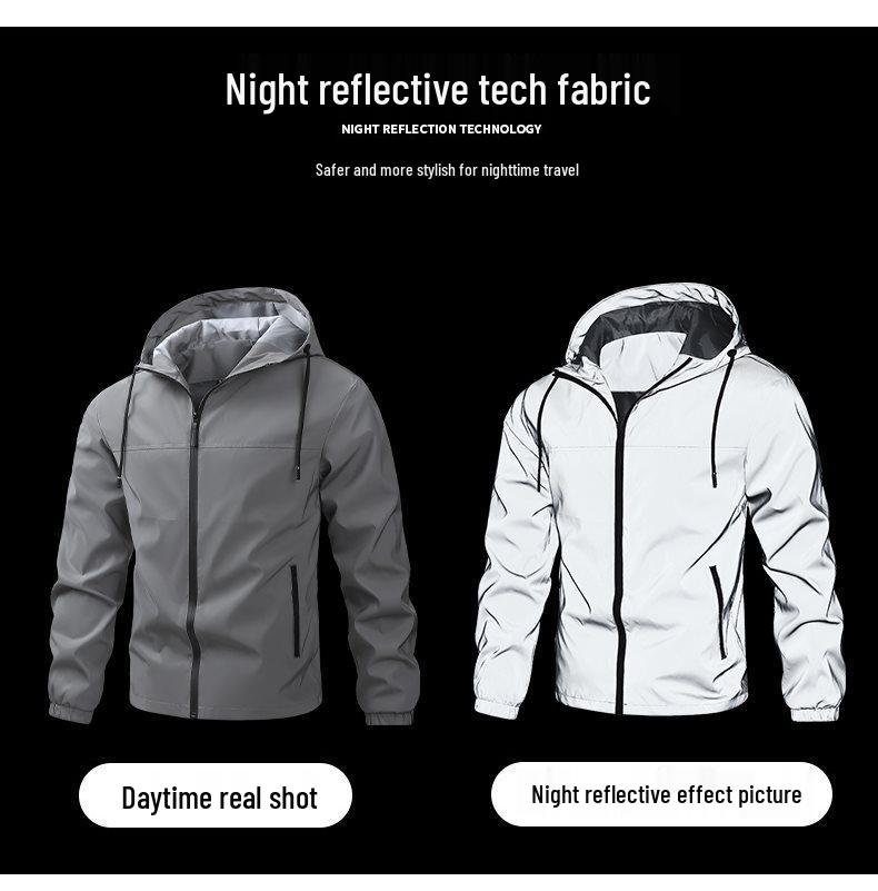 2026 Reflective Hooded Outdoor Jacket - European Size
