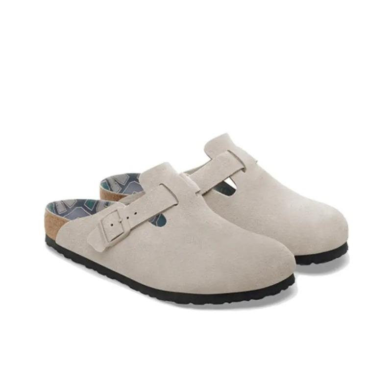 Birkenstock Boston Unisex Fashion Comfort Clogs Stone Gray Narrow Fit 1030615 41