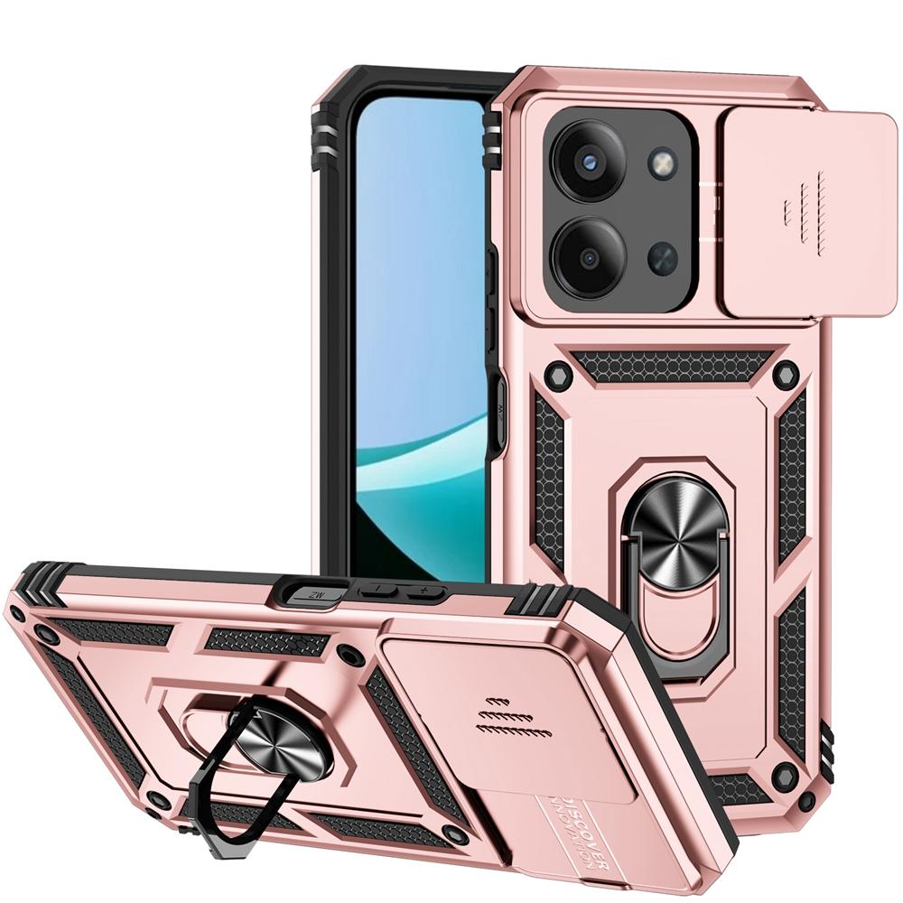 Per Xiaomi Redmi 15C 5G Custodia 173mm Armatura Copri Custodia Telefono con Protezione Lente Scorrevole Per Redmi15C Redmy 15C 15 C 5G Copertura con Supporto ad Anello Magnetico