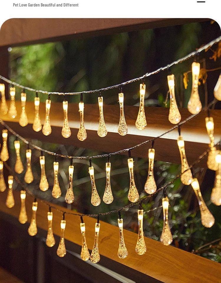 LED Solar Bubble Ball String Lights for Outdoor Ambiance