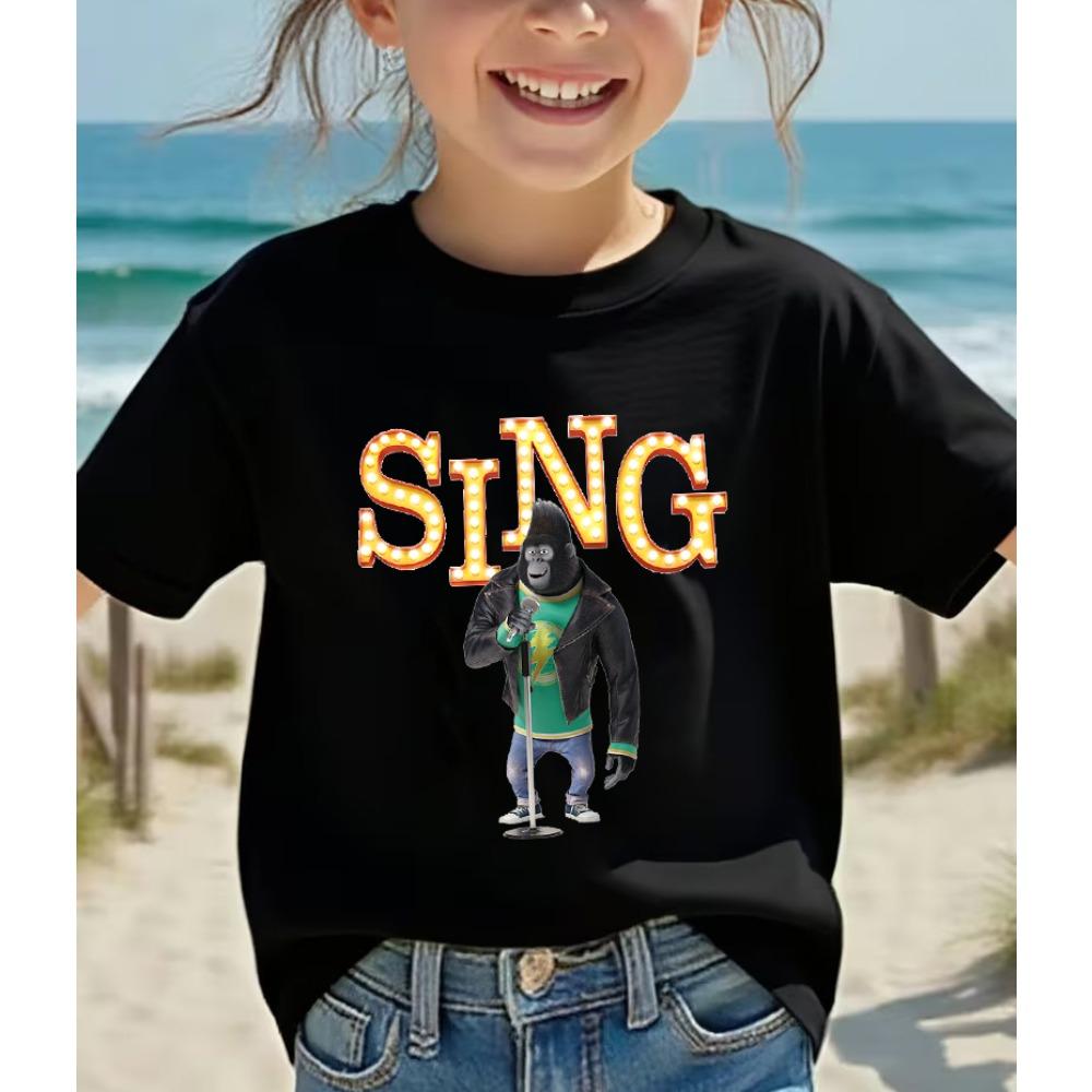 

Funny Johnny Sing Graphic Kids T Shirt Boys Casual O-Neck Short Sleeve Tees Cartoon Clothes Tops Fashion Anime T-Shirts Children 110