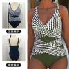 Women's Swimsuit Sleeveless Summer Casual Striped One-piece Sexy European and American Swimsuit