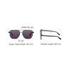 Montblanc Logo Metal Square Sunglasses Men sunglasses Black MB0184