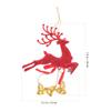 8Pcs Beautiful Christmas Elk Bell Pendant Xmas Hanging Ornament for Tree Home Party Porch Courtyard Festive Decoration Gift