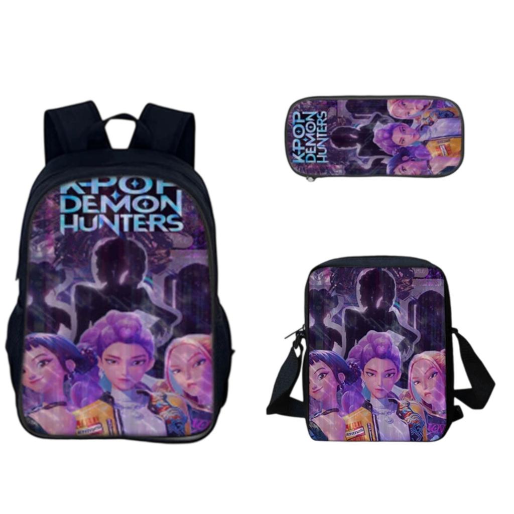 3-Piece Game Backpack School Bag For Teenagers Boys And Girls Travel Study Backpack And Lunch Box And Pencil Bag