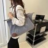 Solid Color Oxford Tote Bag Waterproof Simple Underarm Bag Fashion Nylon Shoulder Bag  Streetwear