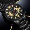 DEYROS New Fashion Men's Watch Luxury Business Men's Calendar Stainless Steel Strap Quartz Watch Men's Sports Watch